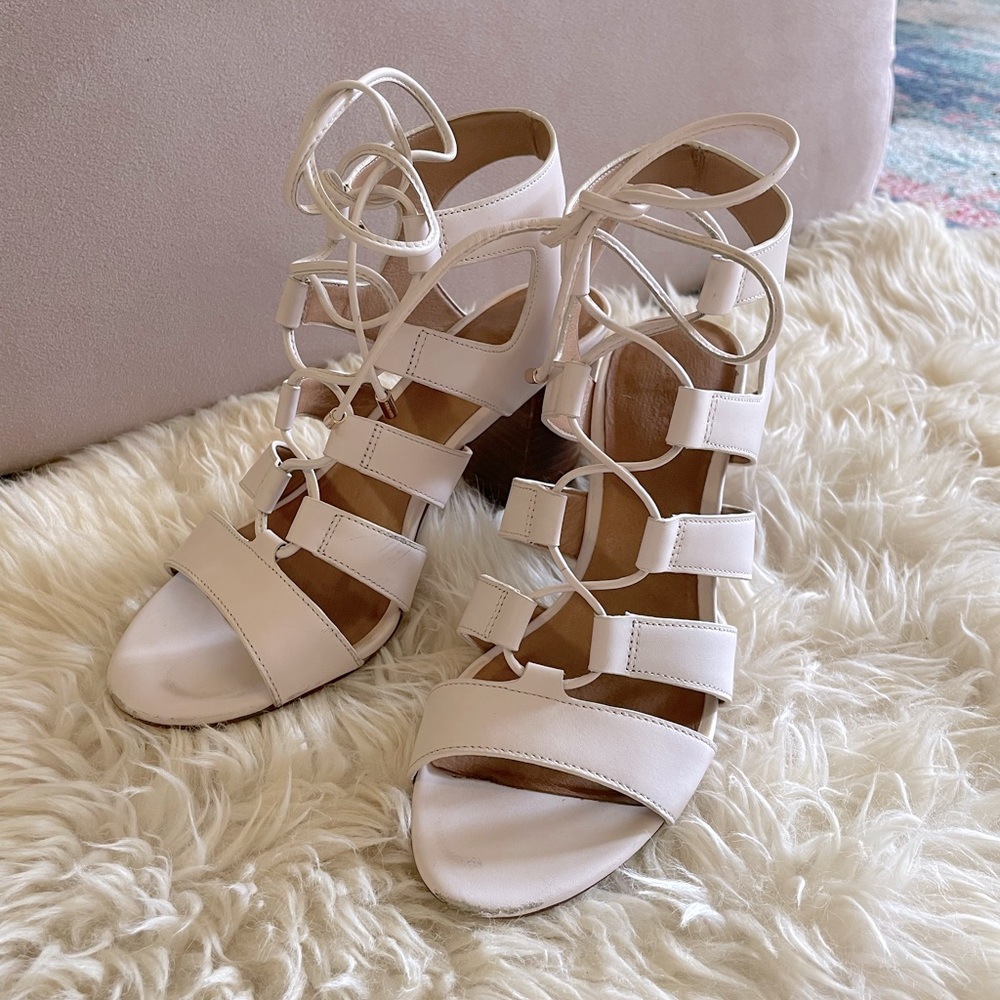 Coach Larissa lace up city heeled sandals
